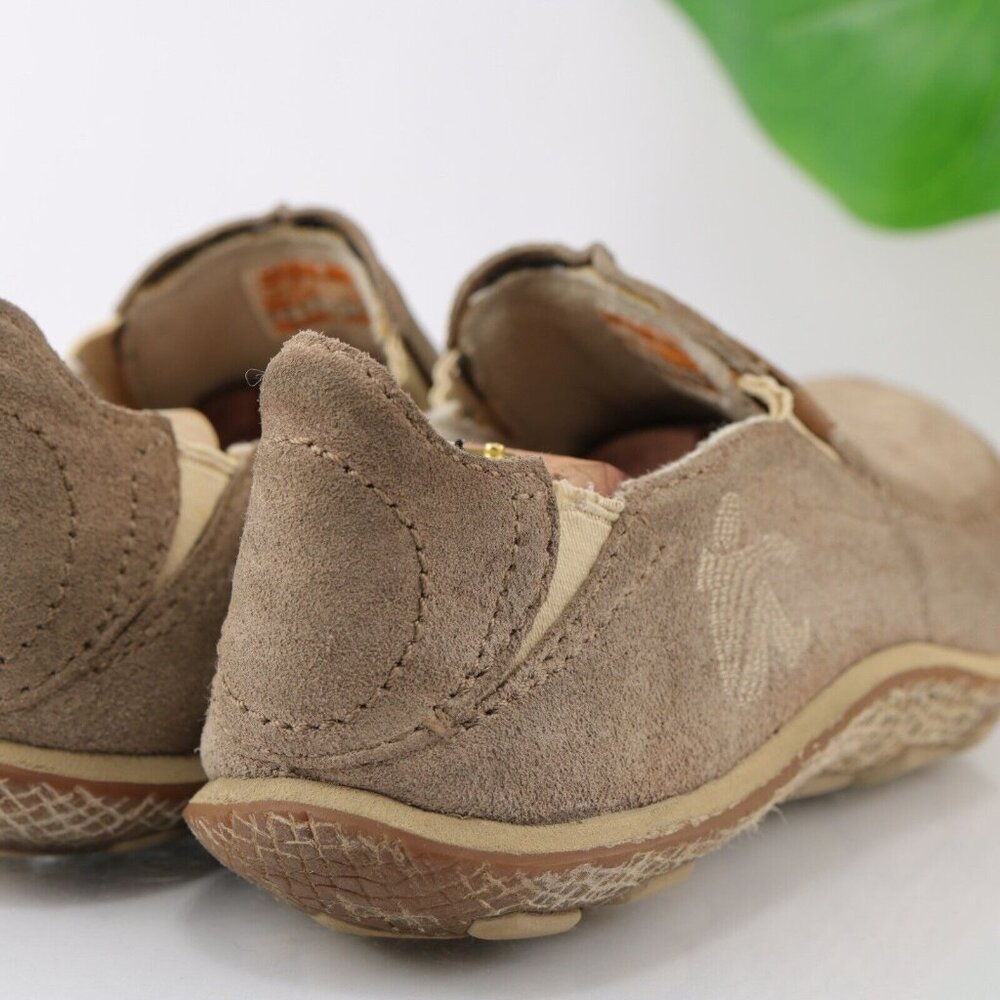 Cushe Mens Surf Slipper Shoe Size 9 Tan Leather Slip On Sneaker Minimalist - Picture 7 of 12